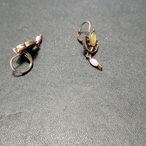 Laila Rowe bronze tone dangling earrings - Picture 3 of 7